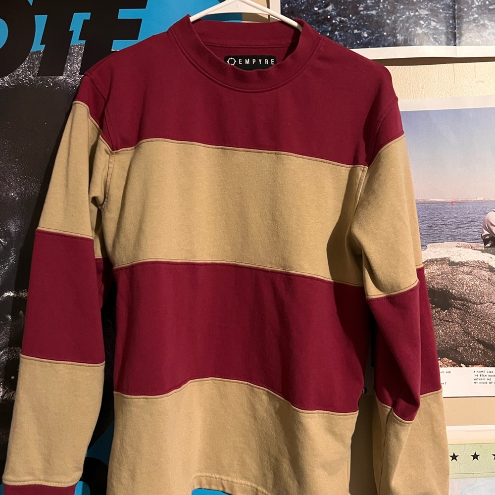 Empyre red and beige long sleeve